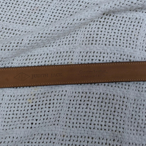 Judith Jack Jeweled Black leather vintage belt S main image 4